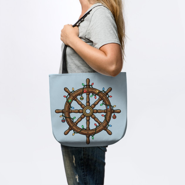 Merry Cruisemas - Christmas Ship Wheel by Creatifly Graphic Tees