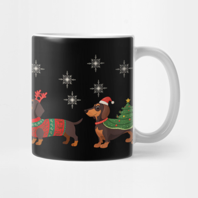Dachshund Christmas Dog Lovers by yangho