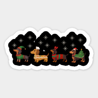 Dachshund Christmas Dog Lovers Magnet