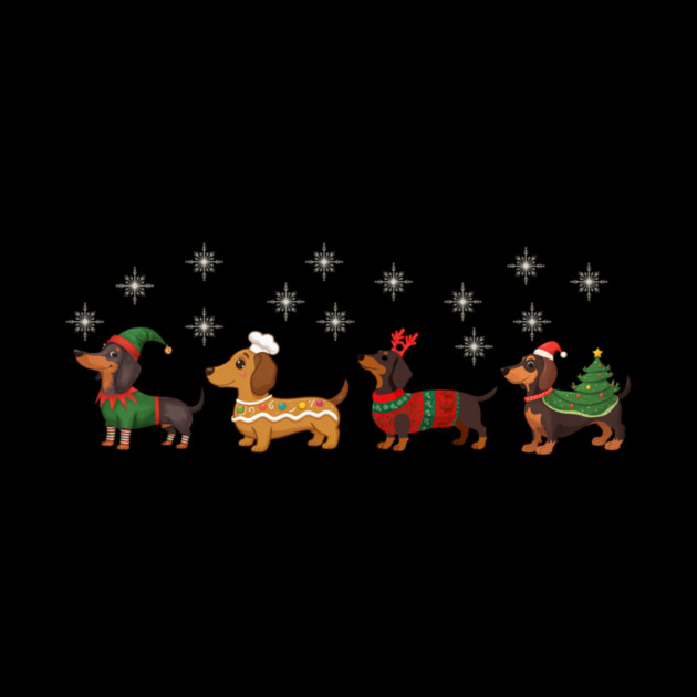 Dachshund Christmas Dog Lovers by yangho