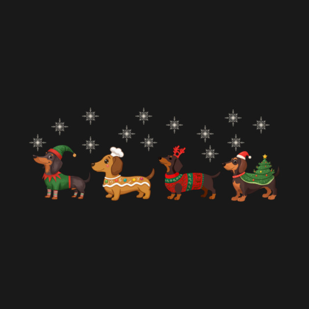 Dachshund Christmas Dog Lovers by yangho