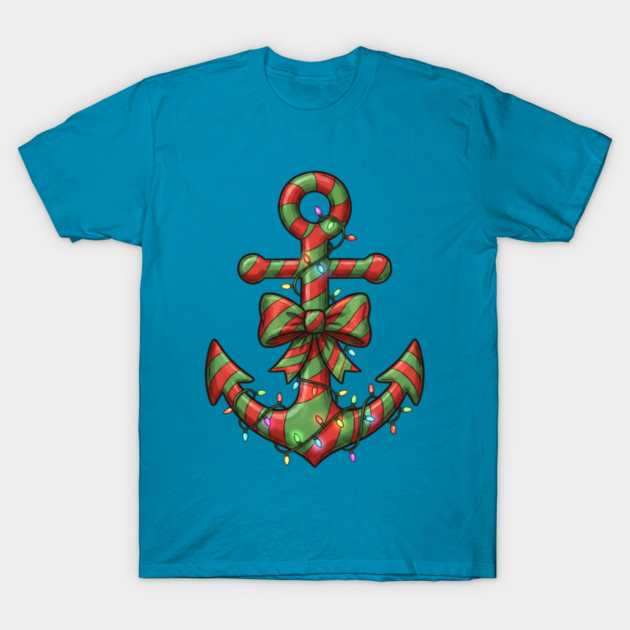 Merry Cruisemas - Anchor Christmas T-Shirt by Creatifly Graphic Tees