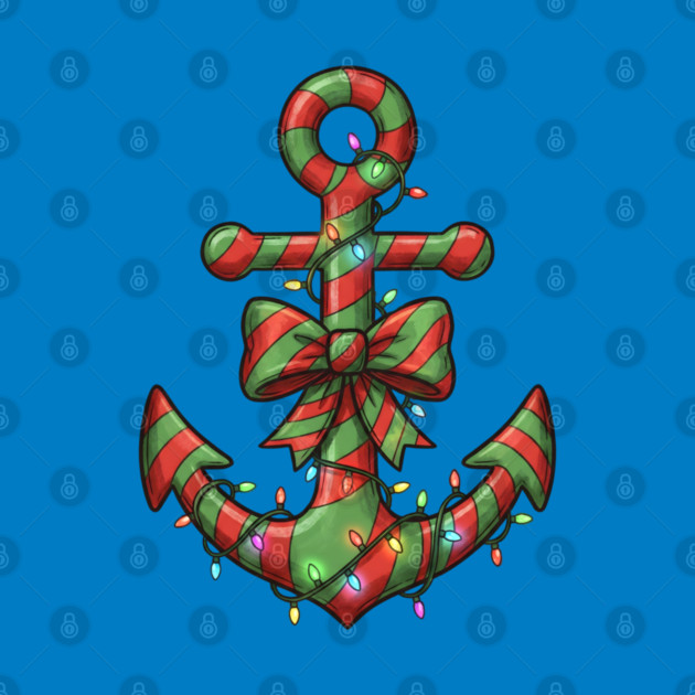 Merry Cruisemas - Anchor Christmas by Creatifly Graphic Tees