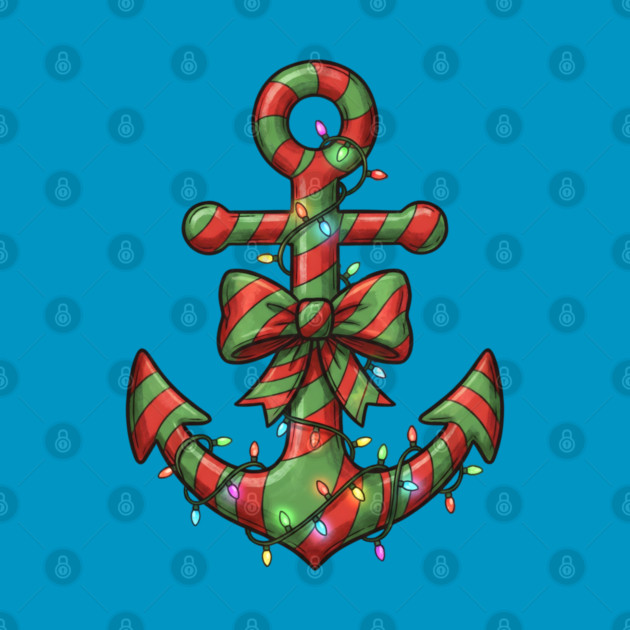 Merry Cruisemas - Anchor Christmas by Creatifly Graphic Tees