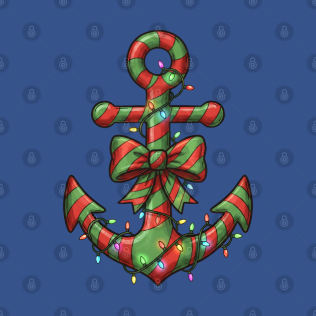 Merry Cruisemas - Anchor Christmas by Creatifly Graphic Tees