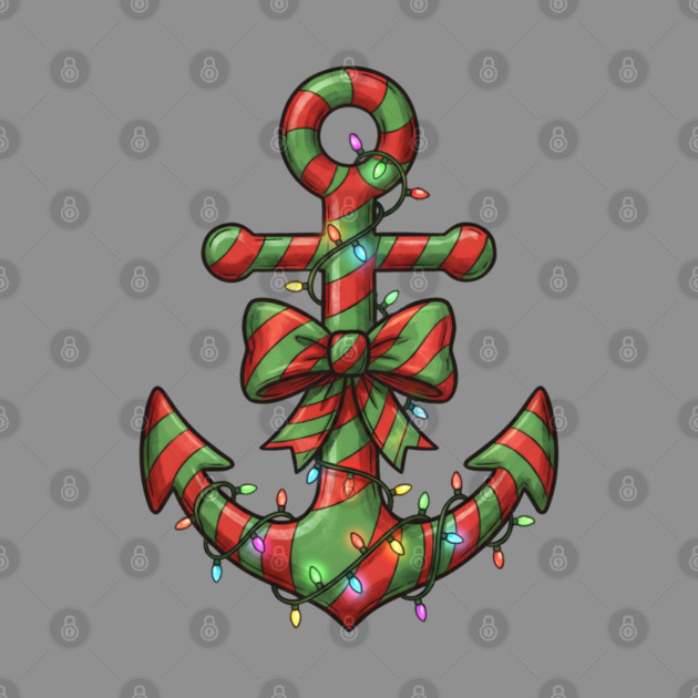 Merry Cruisemas - Anchor Christmas by Creatifly Graphic Tees