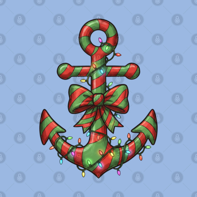 Merry Cruisemas - Anchor Christmas by Creatifly Graphic Tees