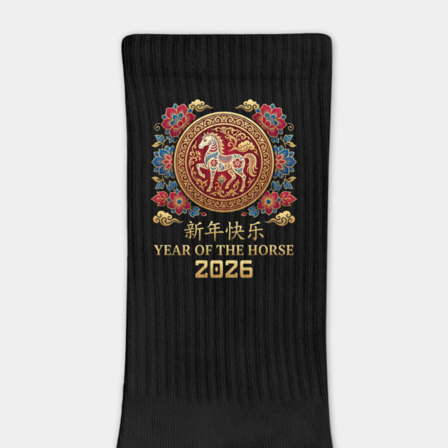 Chinese New Year 2026 Year Of The Horse by Creatifly Graphic Tees