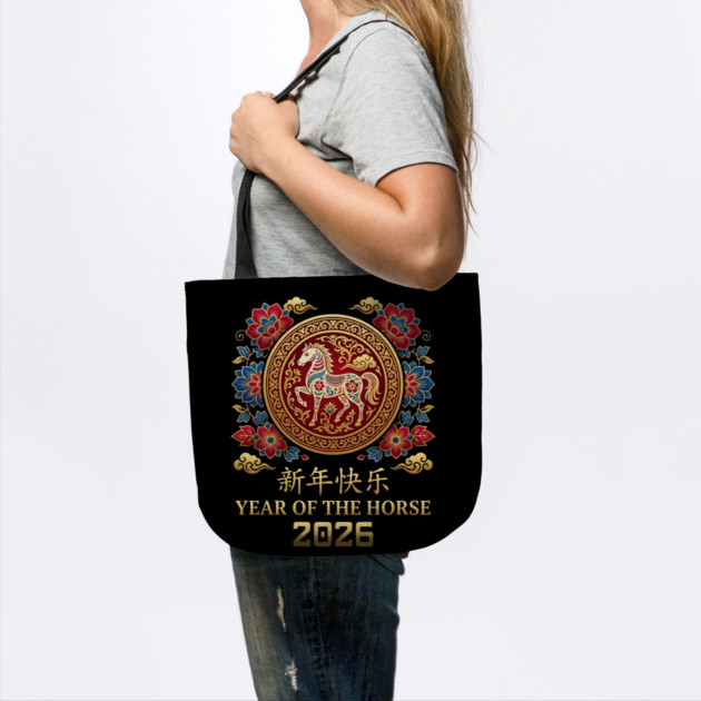 Chinese New Year 2026 Year Of The Horse by Creatifly Graphic Tees