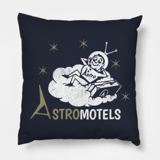 Vintage Hotel Matchbook Astro Motels 50s Retro Spaceman Pillow