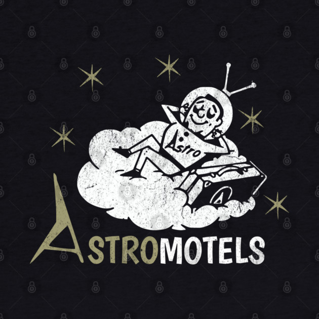Vintage Hotel Matchbook Astro Motels 50s Retro Spaceman by Yesteeyear