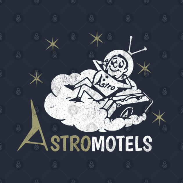 Vintage Hotel Matchbook Astro Motels 50s Retro Spaceman by Yesteeyear