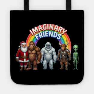 Imaginary Friends - Funny Cryptid & Mythical Creature Squad Tote