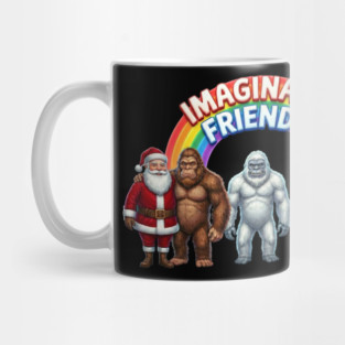 Imaginary Friends - Funny Cryptid & Mythical Creature Squad Mug