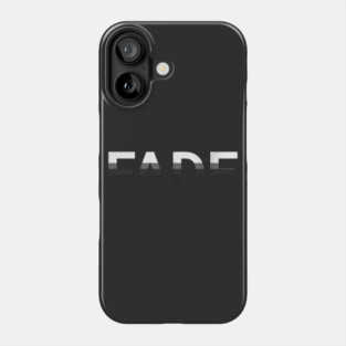 FADE Minimalist Distressed Typography Phone Case