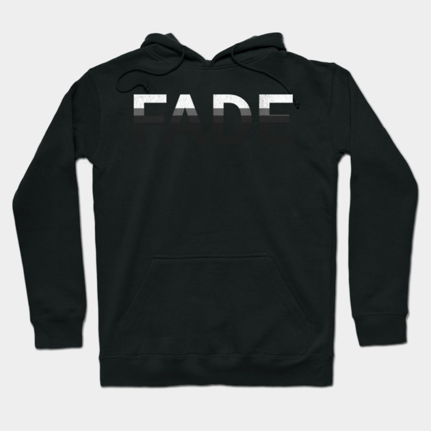 FADE Minimalist Distressed Typography Hoodie by Designed By Marty