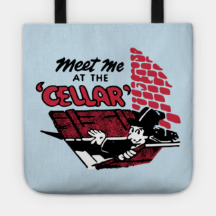 Meet Me At The Cellar Vintage Restaurant Matchbook Tote