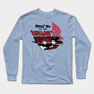Meet Me At The Cellar Vintage Restaurant Matchbook Long Sleeve T-Shirt