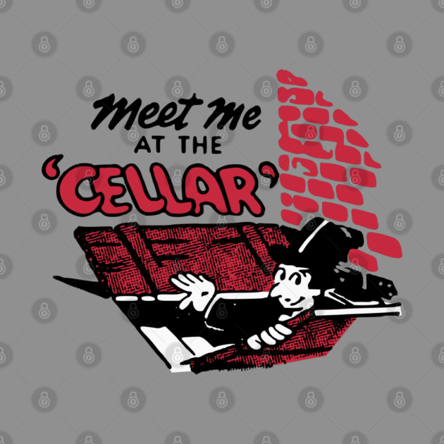 Meet Me At The Cellar Vintage Restaurant Matchbook by Yesteeyear