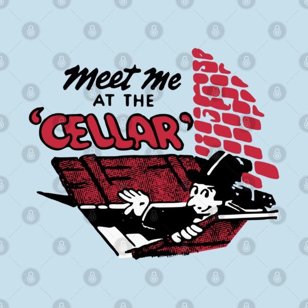 Meet Me At The Cellar Vintage Restaurant Matchbook by Yesteeyear