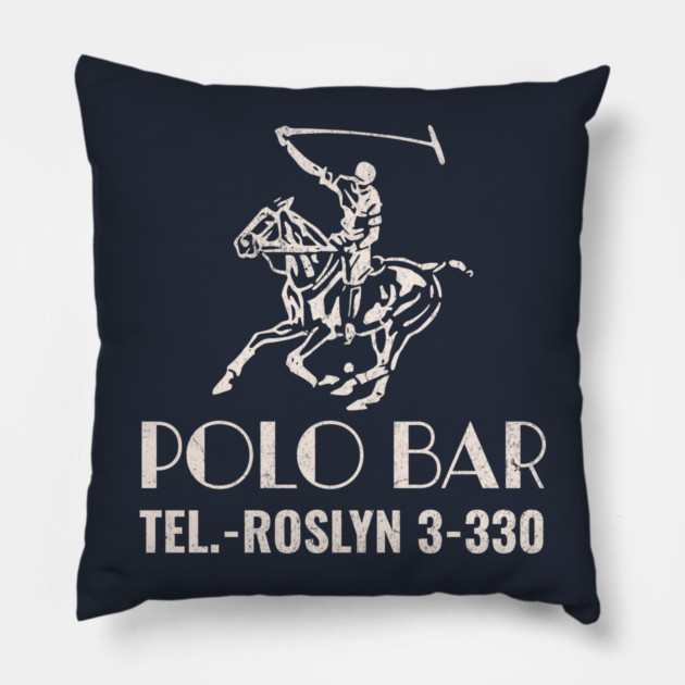 Polo Bar at the Blue Spruce Inn Roslyn Long Island NY Matchbook Pillow by Yesteeyear
