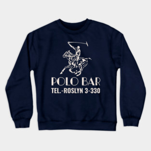 Polo Bar at the Blue Spruce Inn Roslyn Long Island NY Matchbook Crewneck Sweatshirt