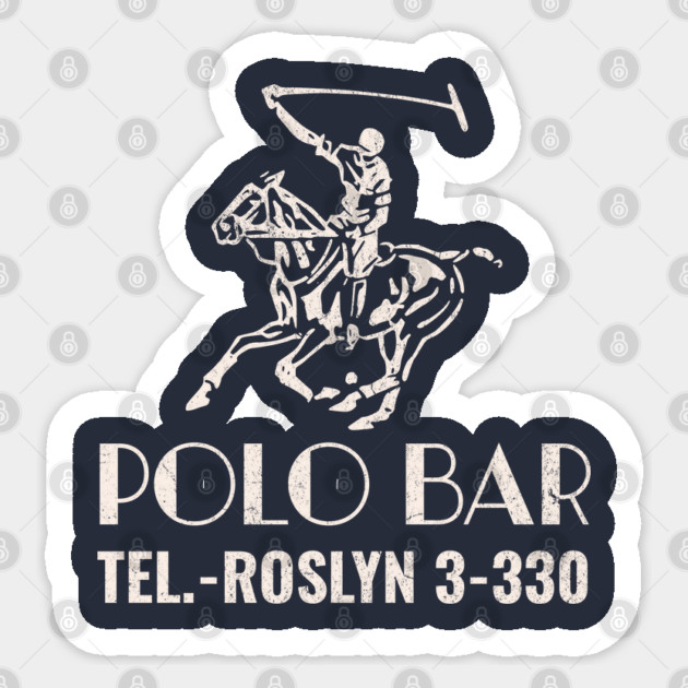 Polo Bar at the Blue Spruce Inn Roslyn Long Island NY Matchbook Sticker by Yesteeyear