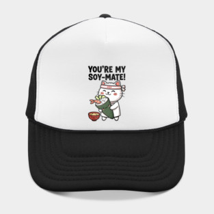 You’re My Soy-Mate Kawaii Sushi Cat Hat