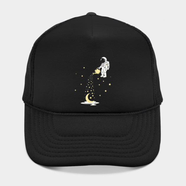 Lunar Botanist Astronaut Watering Moon and Stars by Designed By Marty