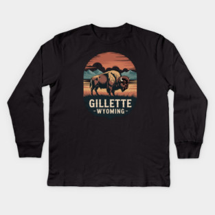 Gillette Wyoming Kids Long Sleeve T-Shirt