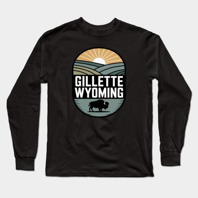 Gillette Wyoming Long Sleeve T-Shirt by JessArty