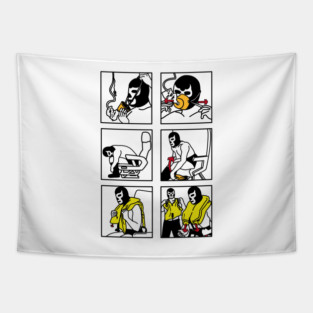 EMERGENCY LUCHA Tapestry