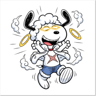 Snoopy as Luffy Gear 5 M5510 Posters and Art