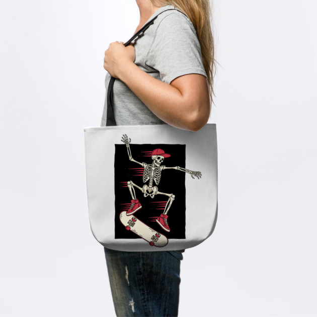 Rad Skeleton Skateboarder Shredding by enrynz