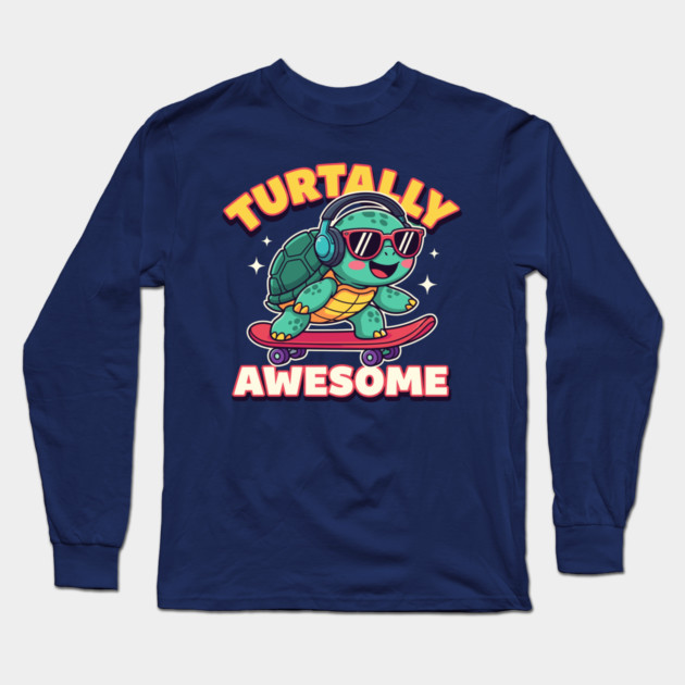 Turtally Awesome Long Sleeve T-Shirt by enrynz