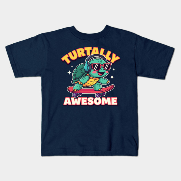 Turtally Awesome Kids T-Shirt by enrynz