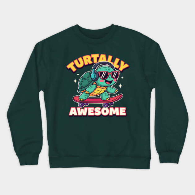 Turtally Awesome Crewneck Sweatshirt by enrynz