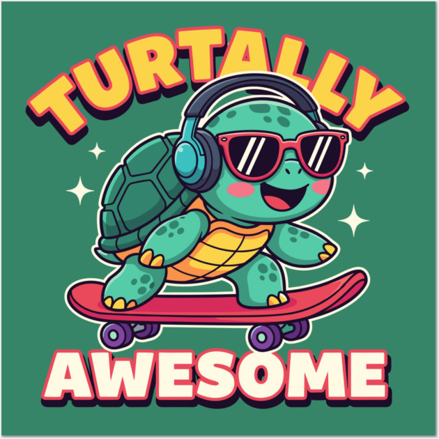 Turtally Awesome Wall Art by enrynz
