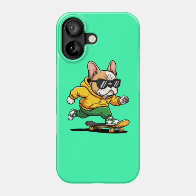 Rad French Bulldog Skater Phone Case by enrynz