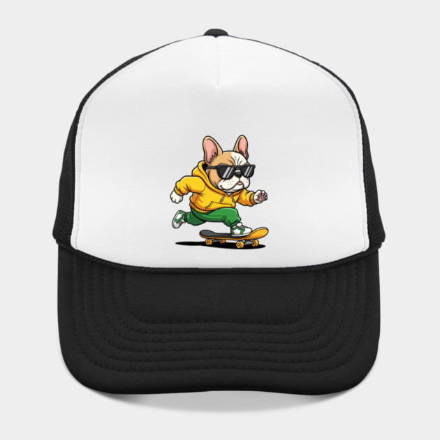 Rad French Bulldog Skater by enrynz