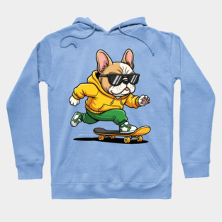 Rad French Bulldog Skater Hoodie