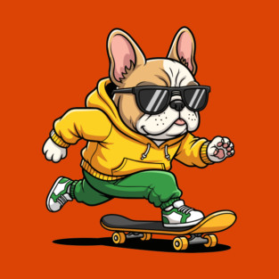 Rad French Bulldog Skater T-Shirt