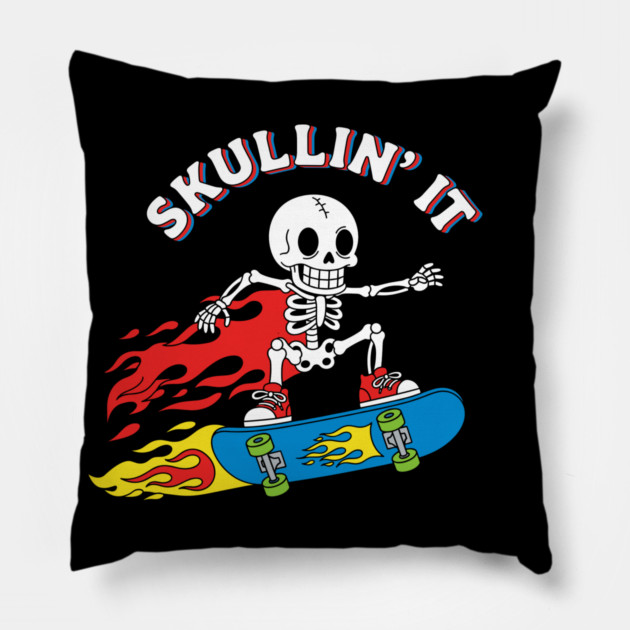 Skullin' It Pillow by enrynz
