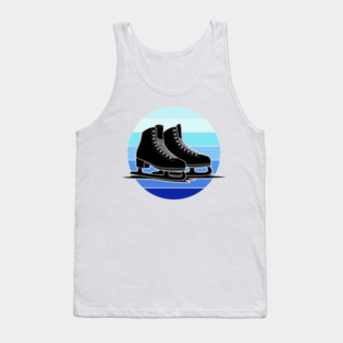 Retro Ice Skates Sunset Vibes Tank Top