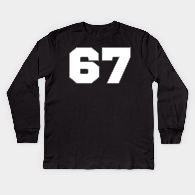 67 Kids Long Sleeve T-Shirt by Creatifly Graphic Tees