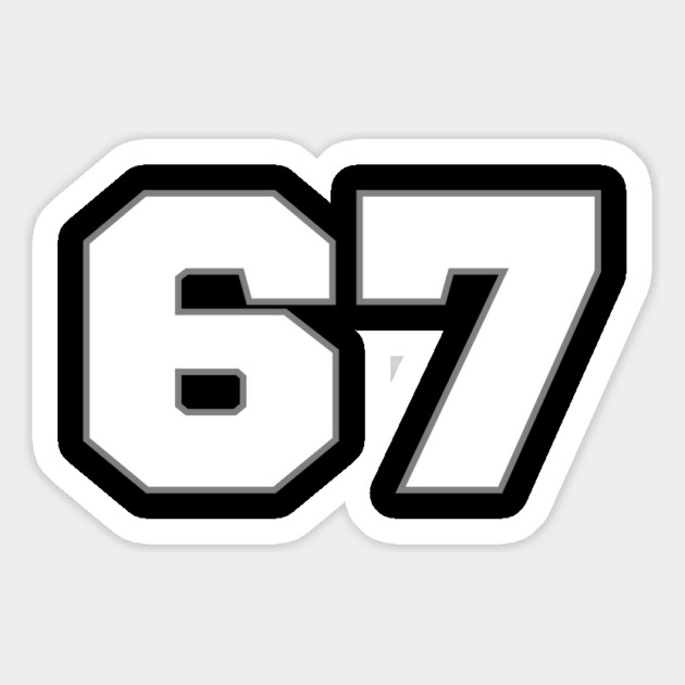 67 Magnet by Creatifly Graphic Tees
