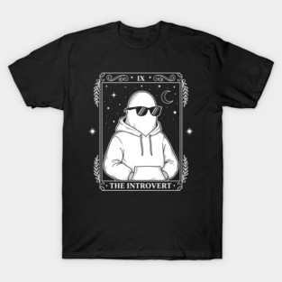 Chill Introvert Ghost Tarot T-Shirt