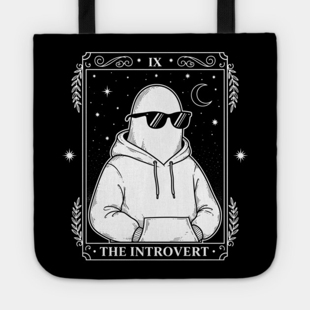 Chill Introvert Ghost Tarot Tote by enrynz