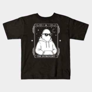 Chill Introvert Ghost Tarot Kids T-Shirt