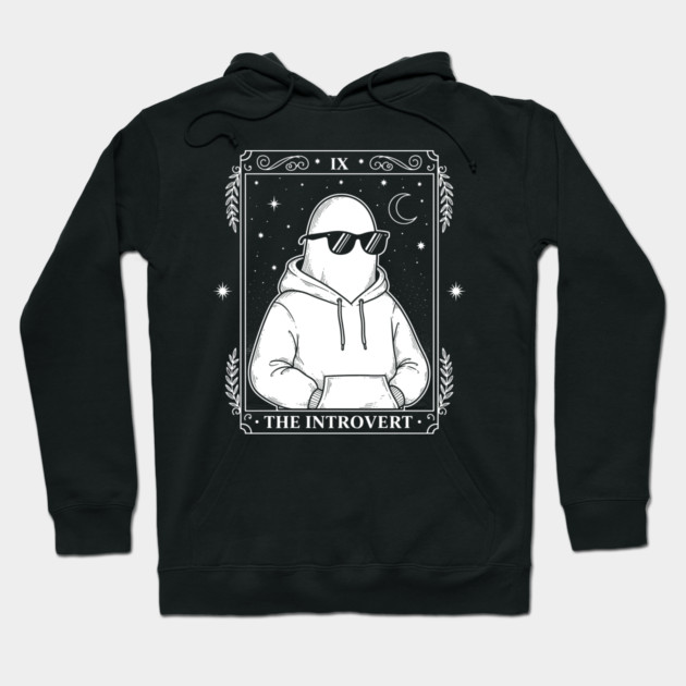 Chill Introvert Ghost Tarot Hoodie by enrynz